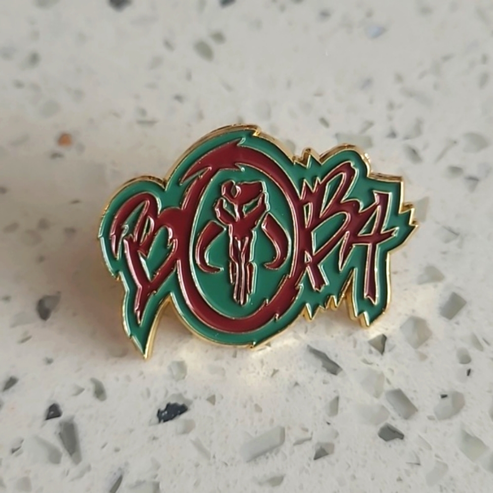 Star Wars Mandalorian Boba Fett Bounty Hunter Graphic Lapel Pin